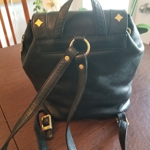 Authentic MCM Studded Black Leather Backpack in excellent used condition. - Picture 6 of 16